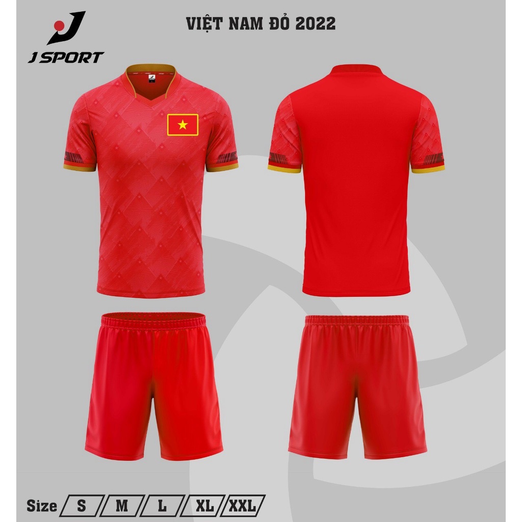 Bộ quần áo đá banh Tuyển VN Việt Nam AFF cup 2022 hãng JP