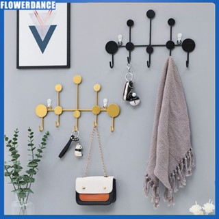5/6 Móc Móc Hàng Sắt Nghệ Thuật Móc Treo Chìa Khóa Móc Treo Tường Móc Treo Kim Loại Cửa Trước Giá Treo Áo Khoác Gia Đình Hiện Đại Bắc Âu Móc Treo Quần Áo Không Khoan Đục Flowerdance