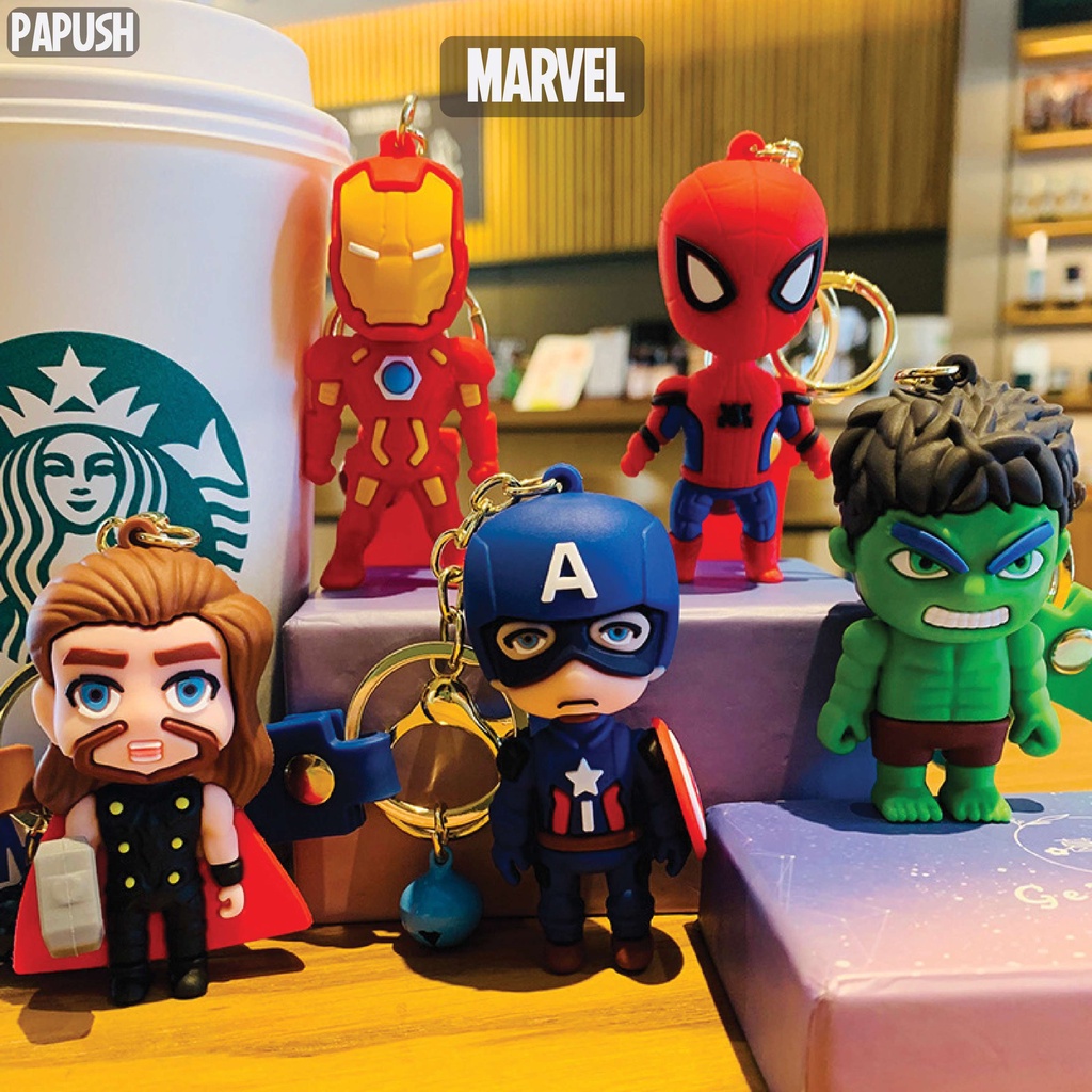 Móc khóa biệt đội Avengers siêu anh hùng Marvel