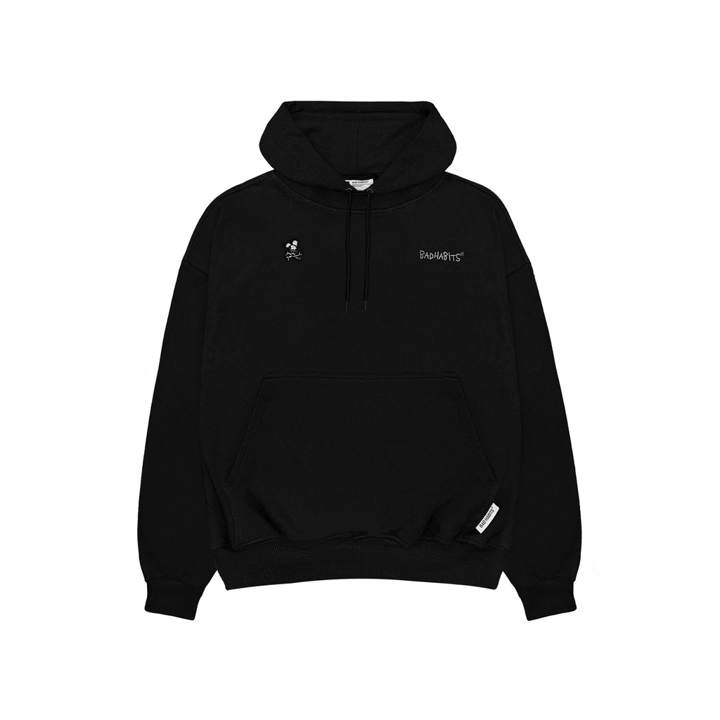 Áo Khoác Nam Nữ Bad Habits NOBODY HOODIE BLACK - Local Brand Chính Hãng