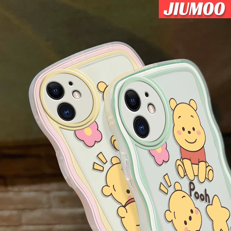 Ốp Điện Thoại Viền Gợn Sóng Hình Gấu Pooh Cho Samsung galaxy A50 A50s A30s A30s