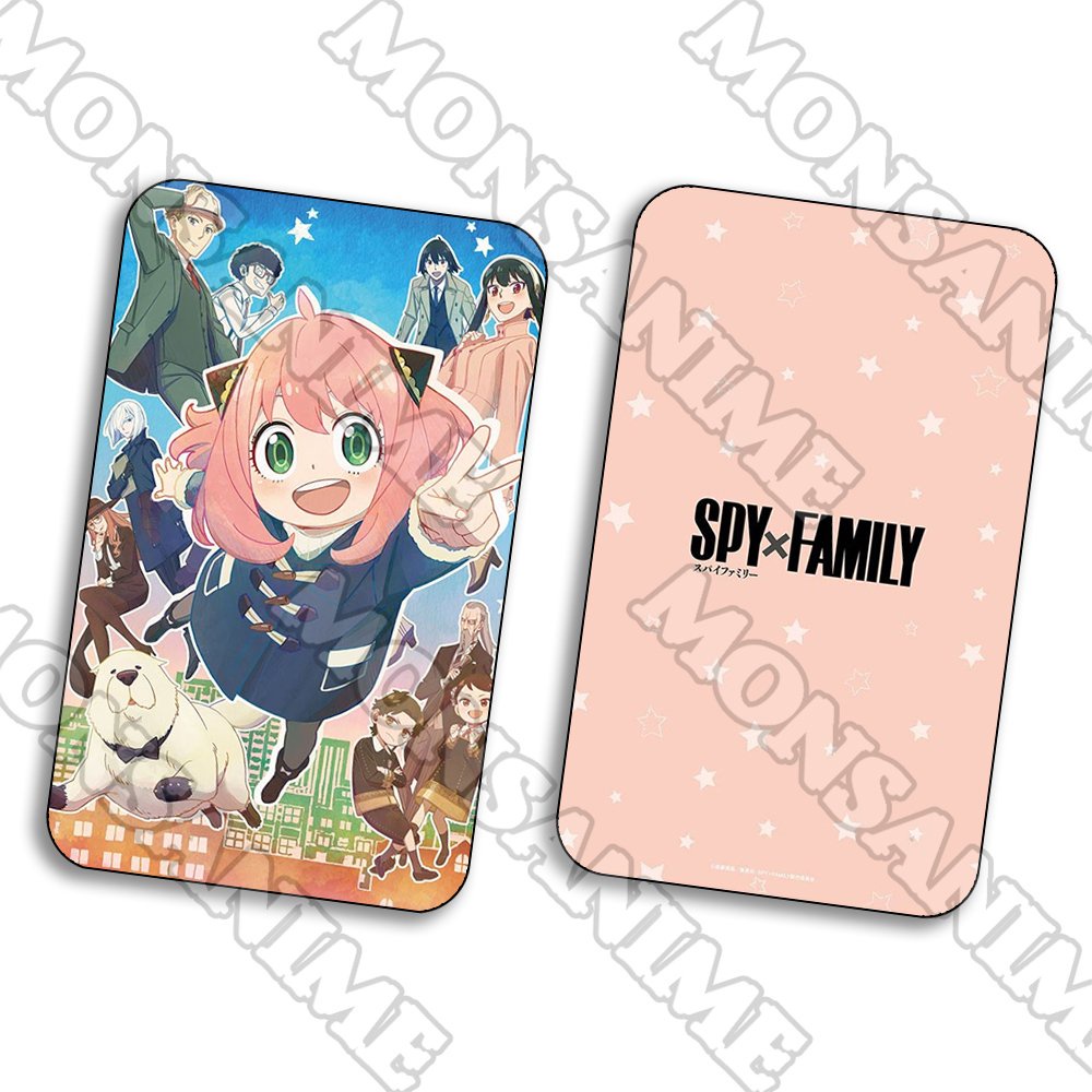 Ảnh card bo góc in hình SPY X FAMILY ver NHIỆM VỤ thẻ bo viền 5*8cm chibi sưu tầm 1 tấm