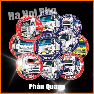Set 10 Tem nhỏ HINO phản quang các mẫu, Kích thước 5,5cm, Phản Quang chống nước 3 lớp
