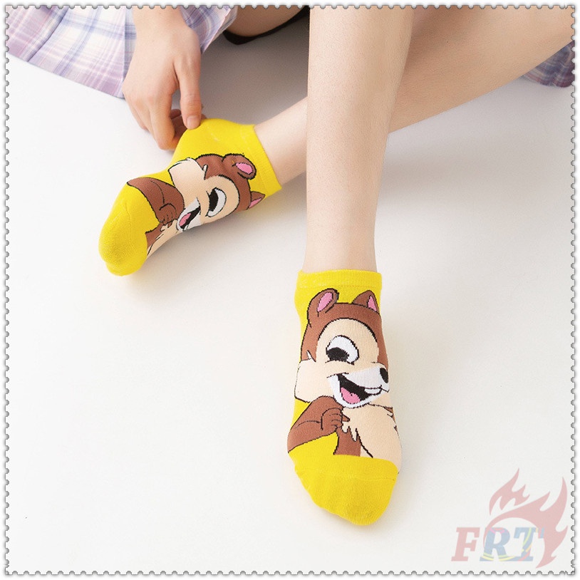 ❀ Vớ Mickey / Minnie / Vịt Donald / Vịt Daisy / Chip ❀ 1 Đôi Tất Thể Thao Thời Trang Mới Lạ (5 Kiểu Dáng)