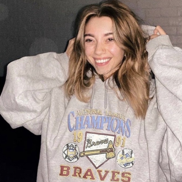 Áo nỉ da cá mũ trùm đầu Champions 1991 Braves Hoodie