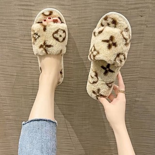 Dép lông đi trong nhà hiệu LV (KÈM QUÀ TẶNG)