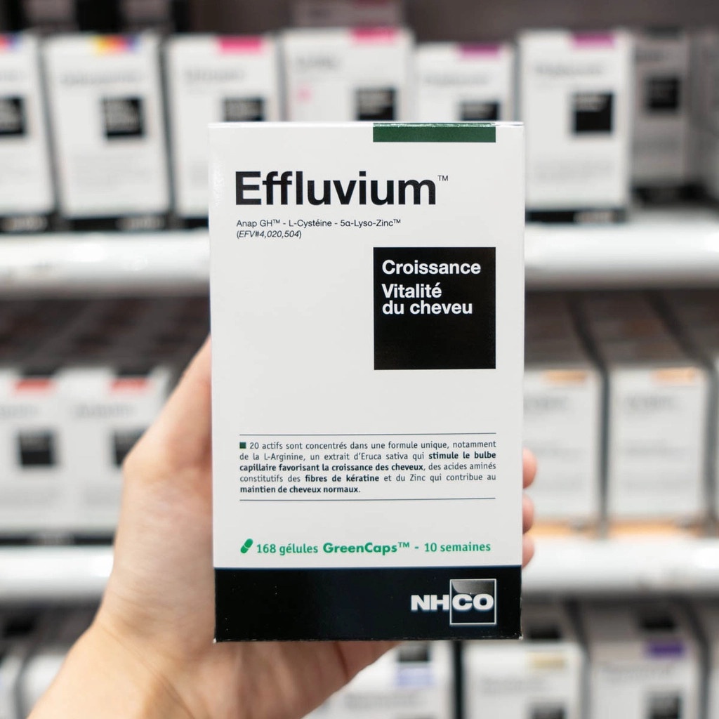 Viên uống mọc tóc Effluvium Hair NHCO 168v nội địa Pháp giảm rụng, mọc tóc hiệu quả