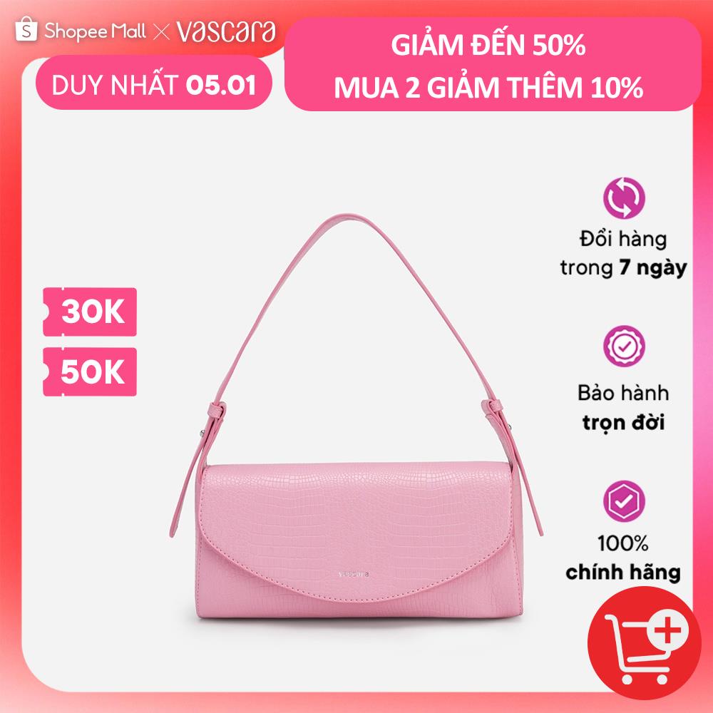Vascara Xách Tay Phối Vân Cá Sấu - SAT 0308