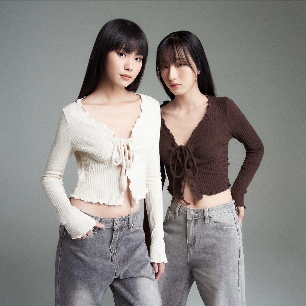 Áo Croptop Dài Tay PRADIES Lacies