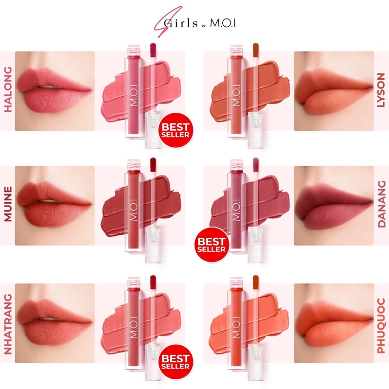 SON KEM SGIRL CHẤT NHUNG MỀM MỊN - MOICOSMETICS HỒ NGỌC HÀ CHÍNH HÃNG