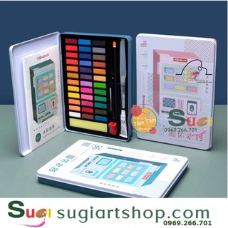 Màu nước himi dạng nén 36 màu bộ 36/48 - watercolor kit himi