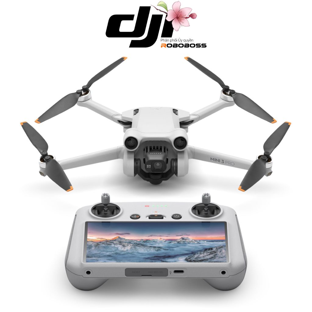 Máy quay Flycam Dji Mini 3 Pro RC (drone) | Chính hãng ROBOBOSS Phân phối và Bảo hành ủy quyền | BigBuy360 - bigbuy360.vn