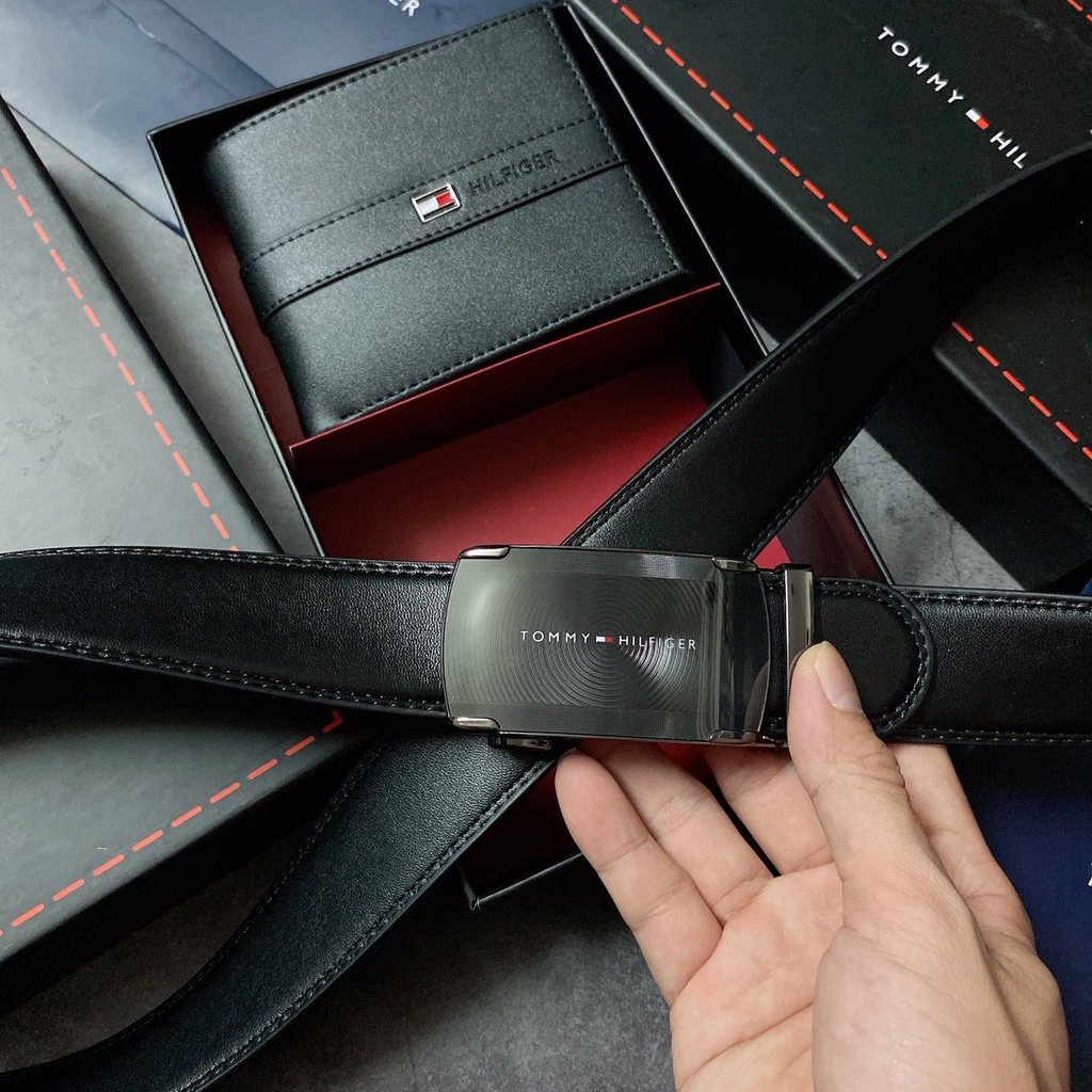 Set TM ví sọc giữa + nịt vuông trơn - S261