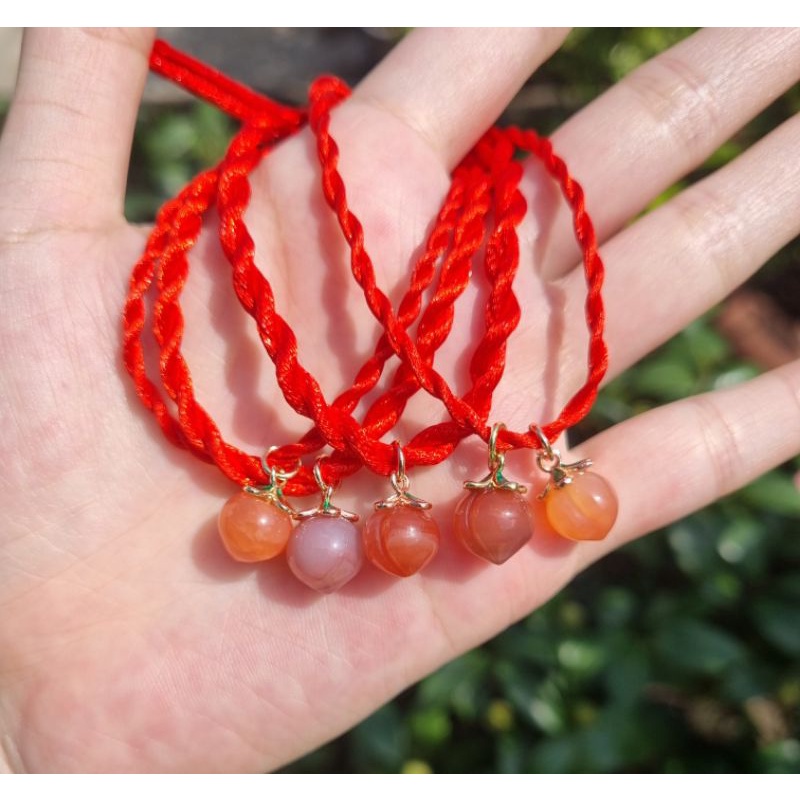 Charm quả đào mã não