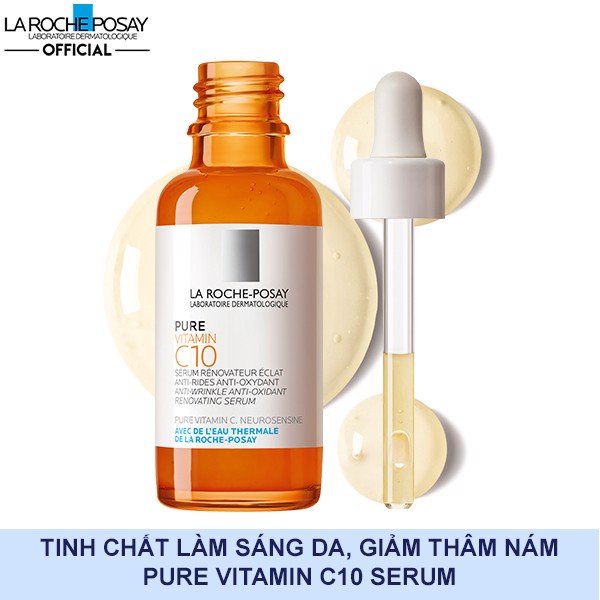 La Roche-Posay Pure Vitamin C10 - Serum C Nguyên Chất Cho Da Nhạy Cảm 30ml