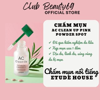 Chấm mụn Etude house AC Clean Up Pink Powder Spot 15ml, dung dịch chấm mụn hiệu quả