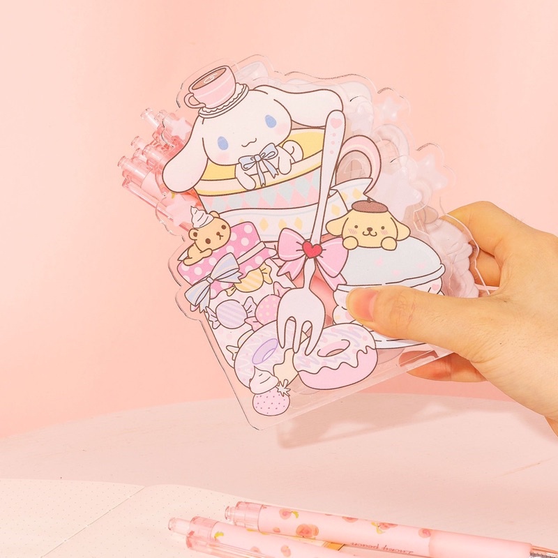 Ống - kệ đựng bút mica hình Sario , chibi siêu cute decor trang trí bàn học