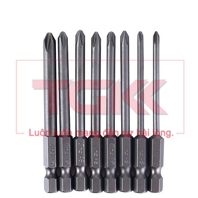 Đầu bắn vít đầu cộng chân 1/4  dài 50-75mm