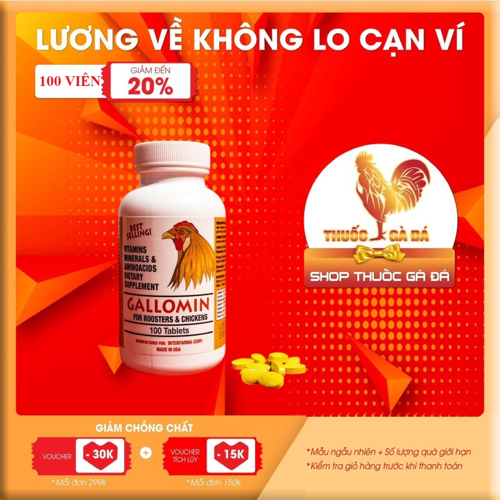 GALOMIN dinh dưỡng dành cho gà đá
