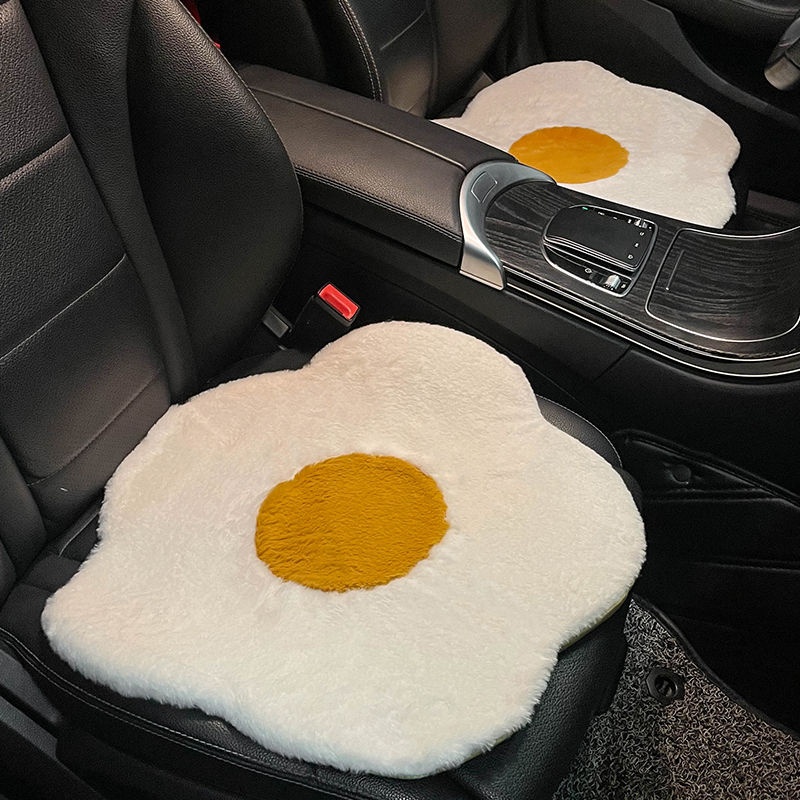 [Hàng Sẵn] Đệm Lót Ghế Ngồi Ô Tô Hình hoa trứng dễ thương Chống trượt Mềm mại Sang trọng Ấm áp Thoải mái【Southdakota051】