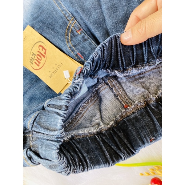 🚗 Quần jean dài co giãn bé trai từ 33-60kg