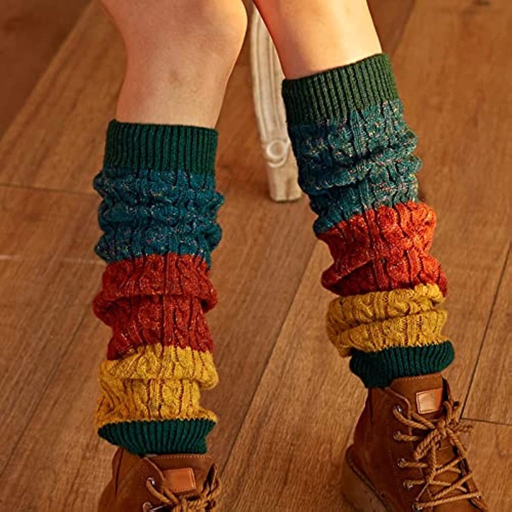 Set Vớ Ống Rộng Đan Len Ấm Áp Thời Trang Thu Đông Cho Nữ ruiyan