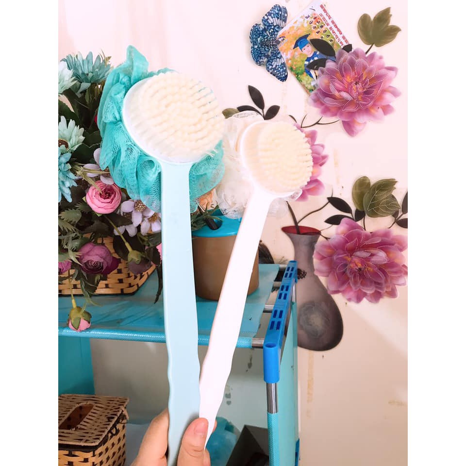 Cọ Kì Lưng 2 Đầu, Một Đầu Bông Vải Lưới và Một Đầu Lông Bàn Chải