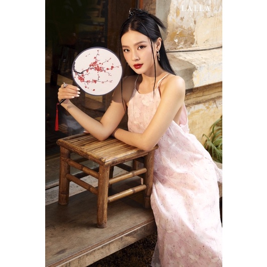 LALLA - Đầm yếm Ý YÊN tà dài nữ(không kèm quần)