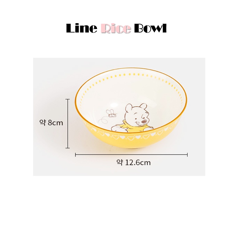 DAISO DISNEY Bát Ăn Cơm Hình Gấu Pooh Winnie Kiểu Hàn Quốc Dễ Thương1033728(Tô Súp) / Bát Súp Dòng (1033737)