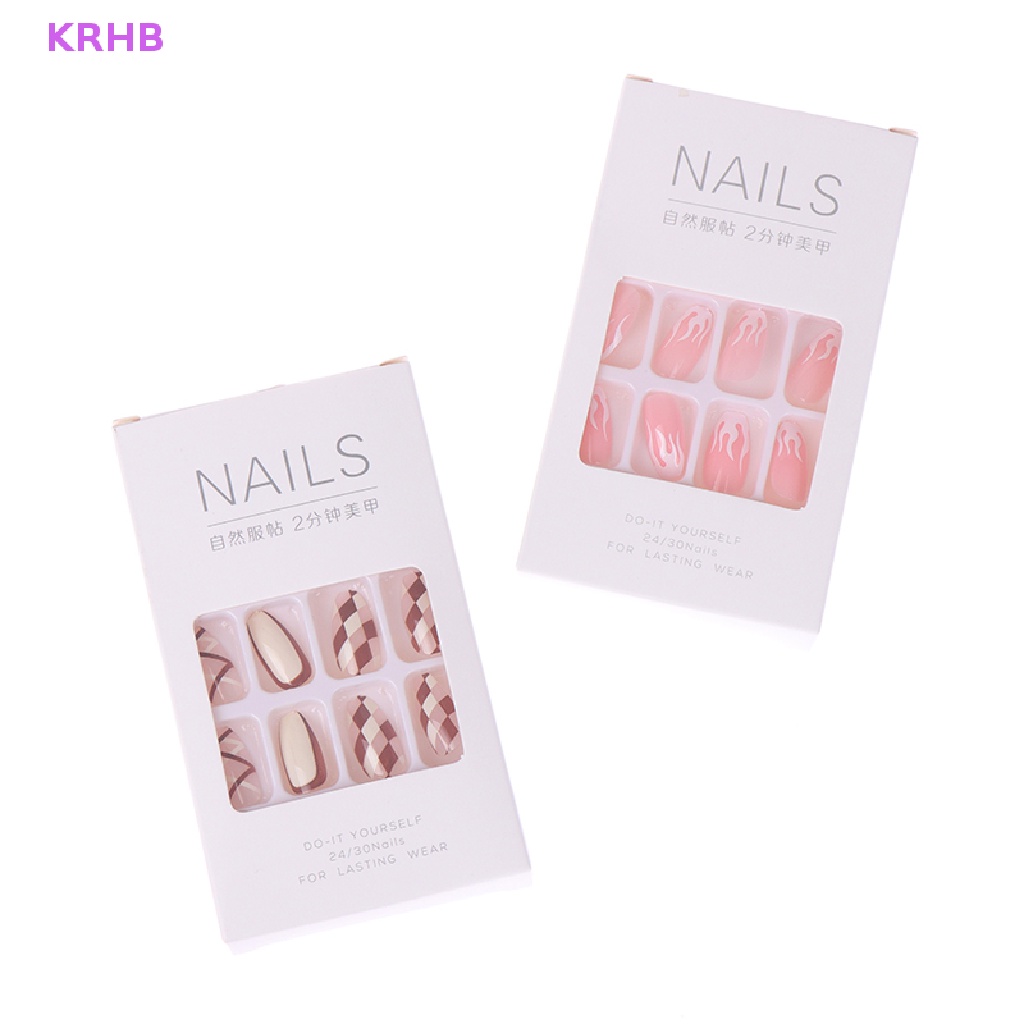 Set 24 Móng Tay Giả Có Thể Tháo Rời Tiện Dụng Cho Múa Ba Lê Mới