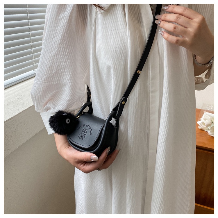 Túi Xách mini, túi đeo chéo cute kèm bông JIME STORE T15