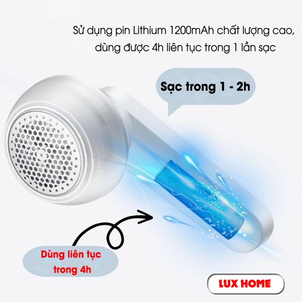 Máy cắt lông xù quần áo mini cầm tay có sạc nhanh tiện dụng | BigBuy360 - bigbuy360.vn