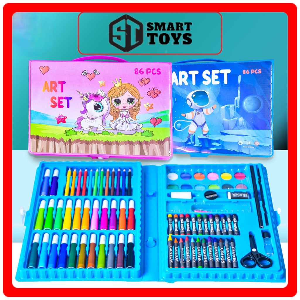 Hộp màu 150 chi tiết, 208 chi tiết, 86 chi tiết cho bé tô màu Smart Toy