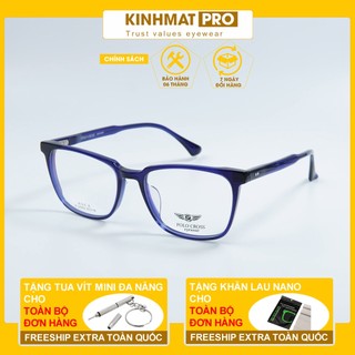 Gọng kính cận nam nữ cao cấp Polo Cross gọng kính lõi hợp kim cao cấp Kính mắt Pro