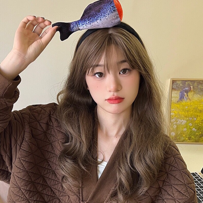 Bờm Cài Tóc Băng Đô Cute Ngộ Nghĩnh Vui Nhộn Hài Hước Hình Chân Giò, Cá Hồi