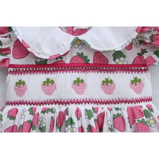 ĐẦM SMOCK DÂU HỒNG