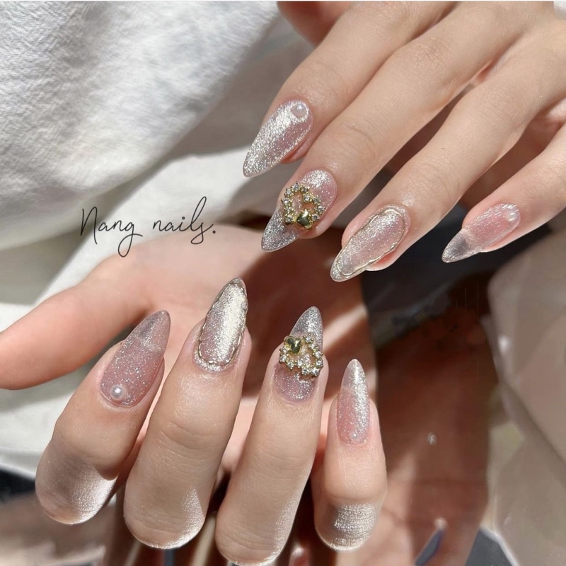 Nails xinh - Nails Tết, móng úp thiết kế nhẹ nhàng sang trọng