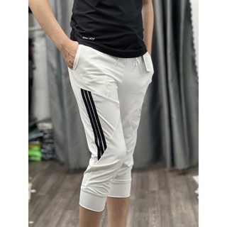 Quần jogger lửng tập gym 3 sọc cực đẹp, fom rộng thoải mái T6053