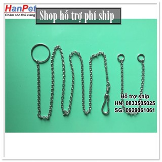 Hỗ trợ Ship-  -Xích Inox cho chó, mèo nhỏ dài 1,6m (hanpet 325e) (dùng cho chó <5kg)