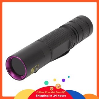 Goonshopping UV Black Light Flashlight Portable Mini Blacklight Ultraviolet Pen Lights for Pet Urine Money Fluorescent Agent 365nm