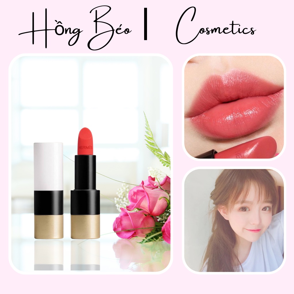 Son Hermes Satin Lipstick minisize 1.2g siêu đẹp siêu quyến rũ 2023