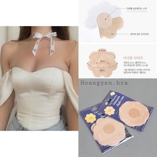 10 miếng dán nhũ hoa giấy