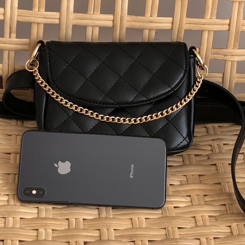 Túi bao tử đơn giản cao cấp dây xích túi đeo chéo nhỏ