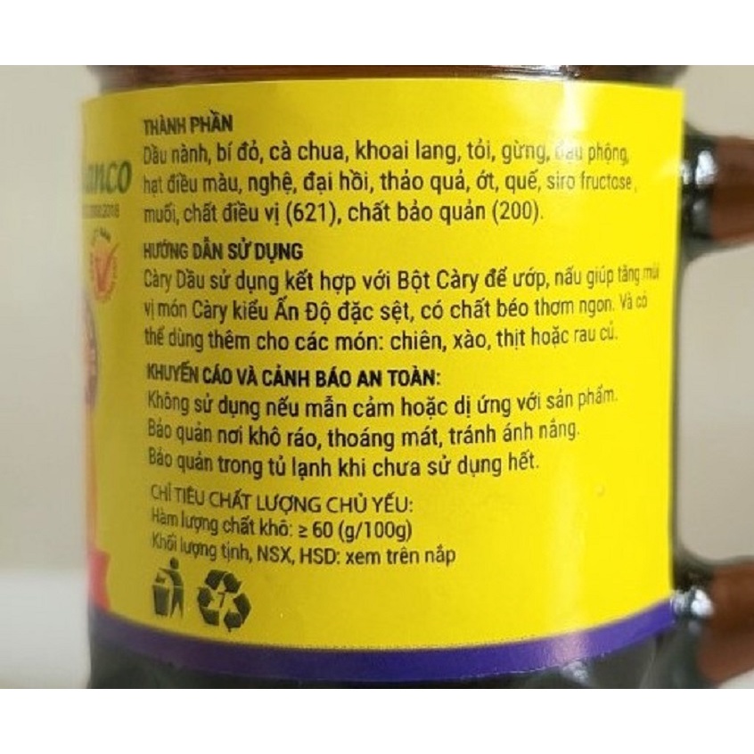 XỐT CÀ RI DẦU  VIANCO Curry Oil Paste