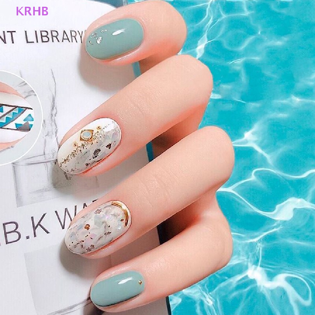 Hộp Vỏ Sò 3D Lấp Lánh Trang Trí Móng Tay Nghệ Thuật Mới