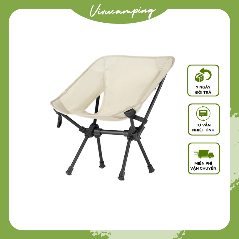Ghế xếp dã ngoại đa năng, ghế câu cá, ghế du lịch cắm trại gấp gọn ngoài trời cho trẻ em Vivucamping