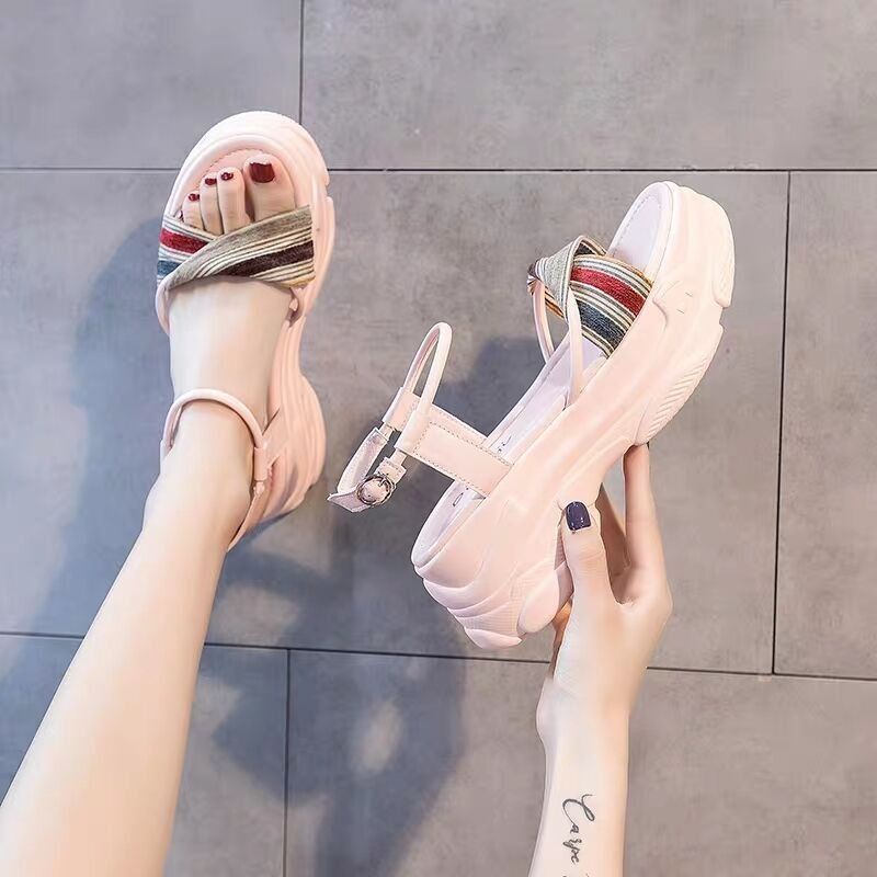 Xăng đan Đế Dày 7Cm Thời Trang Mùa Hè 2023 Cho Nữ