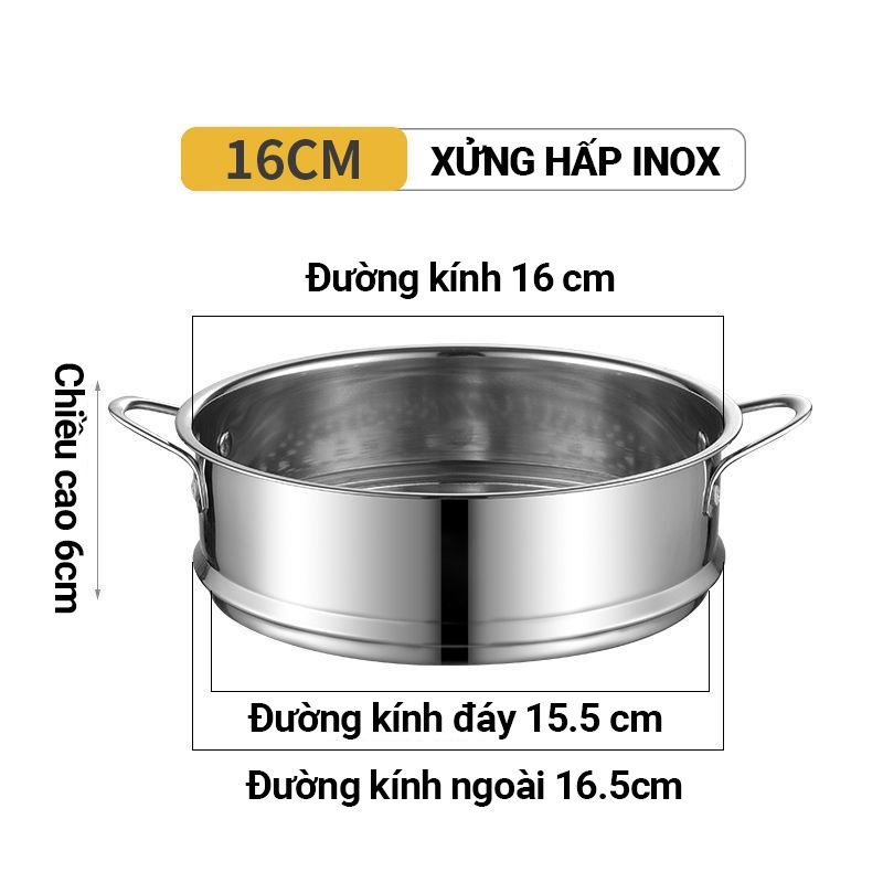 Xửng hấp inox 16cm cho bé ăn dặm