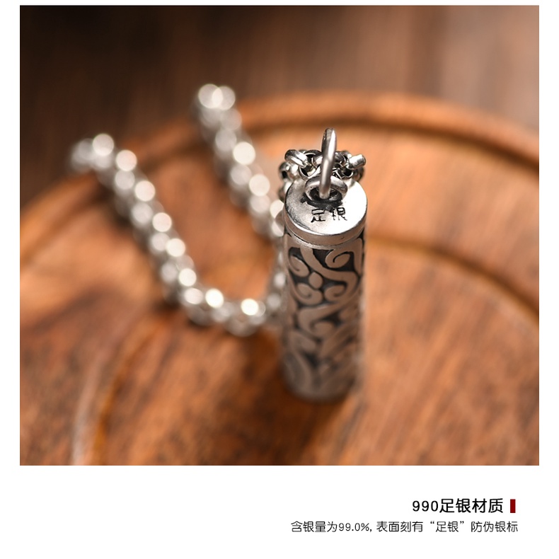 Mặt Dây Chuyền Bạc 99 Có Thể Mở Ra Dành Cho Nam Và Nữ