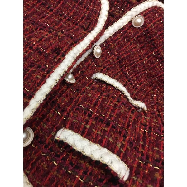set dạ đỏ xinh